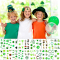 Miniatyrbilde 3 av 5: 20 ark St. Patricks Day Tatoveringer Klistremerker, Kløver Midlertidig Tatovering Klistremerke Lucky Shamrock