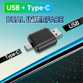 Miniatyrbilde 4 av 5: 2-i-1 Trådløs Carplay Android Auto Adapter Smart AI Boks Dongle Støtte USB&Type-C Kablet til Trådløs