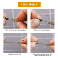 Miniatyrbillede 5 af 5: 10 stk. Læder Søm Placering Nåle Diy Værktøj Søm Fast Position Nåle Læder Fast Søm