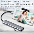 Miniatyrbillede 2 af 5: Syv-i-én udvidelsesdock type-c til hdmi4k usb3.0 pd hurtig opladning SD/TF syv-i-én HUB konverter