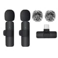 Trådløse mikrofoner til Android USB-C – Clip-on mikrofoner med støjreduktion – Vlog, Live, Interview –
