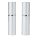 Mini genopfyldelige parfumeflasker 2-pak Sølv 5 ml