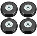 Resväskahjul, 50 mm utbyteshjul i gummi med tyst vridfunktion, 4-pack