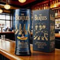 Temaglas ölglas samlarobjekt dricksglas för bar festpresent - Beatles glas blått Beatles Glass Blue