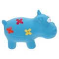 Miniatyrbild 2 av 2: Hundleksak för molarer, pipig bitring, flodhästformad tuggleksak, rolig leksak
