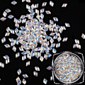 Miniatyrbilde 5 av 5: Neglekunst Rombe Paljetter Havfrue 3d Glitrende Klistremerker Fargerike Manikyr Tips 12 Esker