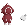 Miniatyrbillede 1 af 5: 32gb USB Flash Drive Memory Stick Musiker - USB2.0 Mobiltelefon U Disk - Gave Tide Play U Disk Rød