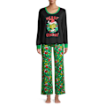 Miniatyrbild 1 av 4: Familjematchning Julgrinch Pyjamas Pyjamas Pjs Set Vuxna Barn Baby Xmas Nattkläder Sovkläder Women 3-4 Years