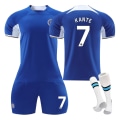 Pikkukuva 1 / 2: Klo 23-24 Chelsea-kotilasten opiskelijoiden harjoituspuku jersey-urheilujoukkueen peliasu NO.7 KANTE 24