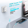 Miniatyrbillede 4 af 5: 1M USB-C opladerkabel til iPhone/Samsung (USB-C til USB-C)