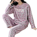 Miniatyrbild 2 av 3: Nya 2023 flanell Pyjamas Dam Set Höst Vinter Varm Tjock Coral Velvet Långärmad nattkläder Hem Pyjamas Nattkläder style 12 M