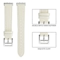 Miniatyrbillede 4 af 4: Kompatibel med Samsung Galaxy Fit3 Ægte Læder Urrem Udskiftning Beige