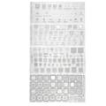 4st Universal Bga Stencil kompatibel Mtk Cpu Ram Pm Power Ic Reball Pin Direkt Värmemall