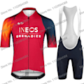 Pikkukuva 2 / 5: Ineos Grenadier 2023 Set Kesä Lyhythihainen Pyöräilyvaatteet Miesten Maantiepyöräpaita Puku MTB Polkupyörän ruokalappu shortsit 2 XS