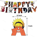 Pikkukuva 3 / 5: Naruto Kakashi -teema Syntymäpäiväjuhlien koristelu lapsille Lateksialumiinifolio Ilmapallo Kertakäyttöiset pöytäastiat Tapahtumatarvikkeet Tausta Spiral Ornament-6pcs