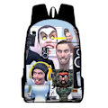 Pikkukuva 2 / 3: Lasten reppu Skibidi WC printed koululaukku Suurikapasiteettinen reppu style 6