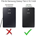 Miniatyrbillede 2 af 4: Samsung Galaxy Tab A 10.1 Cover 2016 SM-T580/T585 med Skærmbeskytter til Børn Stødsikker Robust Cover Pen Holder Blå