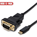 Miniatyrbild 2 av 3: Usb-c Till Vga, Thunderbolt 3 Typ C Till Vga Hankontakt Adapterkabel 1.8m
