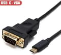 Miniatyrbilde 2 av 3: Usb-c Til Vga, Thunderbolt 3 Type C Til Vga Hann-konverter Adapterkabel 1.8m