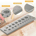 Miniatyrbillede 3 af 5: Stål Dowel Plade, Dowel Jig, Træ Dowels, Dowel Maker, Dowel Cutter, 1/8in Til 5/8in 17 Huller Til Ha