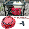 Miniatyrbillede 2 af 5: Trækstartsamling til GX200 GX160 5.5 6.5HP motor med buet stangpal 28400-Z4M-306ZB 27400-Z1 -C
