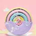 Miniatyrbild 1 av 5: Bubbelmaskin, Portabel Automatisk Bubbelblåsmaskin för Barn, 2000+ Bubblor Per Minut, Tyst Design Regnbågsbubbelmaskin (1 st, Mu