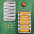 Miniatyrbillede 5 af 5: Hotdogform, 6-hulrums 304 rustfri stål pølseform