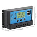 Pikkukuva 3 / 5: 12V 24V Aurinkolatauksen Purkausohjain PWM LCD-näytöllä Kaksois-USB-ulostulolla Säätäjä Kotiin Teollisuuteen Auto 10A