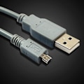Pikkukuva 3 / 5: 1 m / 39 tuumaa USB 2.0 A - 8-nastainen B-kaapeli ferriitillä, yhteensopiva Nikon Coolpix P90 Q:n kanssa