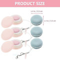 Miniatyrbillede 3 af 3: 6 stk. Elektroniske Servietter Briller Renseklude Macaron Form Viskestykke Til Rengøring af Linser TY