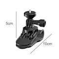 Miniatyrbilde 3 av 5: Bil Solskjermfeste 360-graders Roterende Sklisikker Hurtigutløser Stabil Fiksering Kamera Bilklips for Insta360 GO3/for Action4/3/2/for GoPro/for Insta360