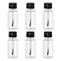 Miniatyrbillede 1 af 4: 6 stk. 20 ml Neglelakflasker Tomme Neglelak Klare Flasker Med Og Børste