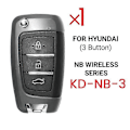 Miniatyrbild 2 av 5: För KEYDIY NB25 Fjärrkontroll Bilnyckel Universal 3 Knappar för KD900/-X2 MINI/ -MAX för Stil
