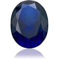 Miniatyrbilde 1 av 5: Royal Blue Oval Løs Syntetisk Safir Stein Korund Edelsten Kuttet Fasettert (1.5cts-13.5cts, 1 stk)