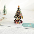 Miniatyrbilde 4 av 4: Pop-up Julekort med Juletre, 3D Pop-up Gratulasjonskort for Vinter, Jul, Høytider, Julegave, Alle Anledninger