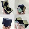 Miniatyrbillede 5 af 5: Kreativt Terning Design Ringæske Opbevaringsetui Bryllups Smykke Display Holder Gave-ZZY