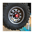 Miniatyrbild 4 av 5: 4st Metall Mutter Hjul Fälg Hatt Kåpa För 1/10 Rc Crawler Bil Trx4 Trx6 D90 D110 Axial Scx10 Uppgraderingsdel