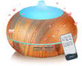 Aromadiffuser, 500 ml Tyst Doftoljediffuser, Luftfuktare med LED-ljus, yoga UK SXQ