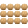 Miniatyrbillede 1 af 5: 12 stk. Korkbolde til Bordfodbold, Naturlige Korkbolde Meget Stille (diameter 36mm)
