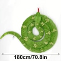Pikkukuva 5 / 5: Jättiläinen Boa Constrictor täytetty lelu Halloweeniin ja kummitustalon sisustukseen, 180cm green