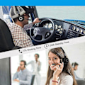 Miniatyrbild 4 av 5: Trucker Bluetooth Hörlurar, Trådlöst Headset Med Mikrofon För PC, Bluetooth Hörlurar Med Mikrofon Brusreducering, För Mobiltelefoner, Dator