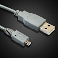 Pikkukuva 2 / 5: 1 m / 39 tuumaa USB 2.0 A - 8-nastainen B-kaapeli ferriitillä, yhteensopiva Nikon Coolpix P90 Q:n kanssa