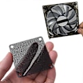Miniatyrbild 3 av 5: PC Fläkt Dammnät Chassi Kylare Filter Dammtät PVC Skydd Hög Densitet 5st