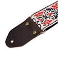 Miniatyrbild 3 av 4: Gitarrband Förtjockat och Breddat Multifunktionellt Unikt Jacquardbroderi Gitarrband Vit