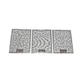 Miniatyrbillede 5 af 5: 3 stk. Belling Universal 320 x 260 mm Metal Kogepladeemhætte Fedtfilter