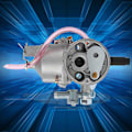 Miniatyrbillede 2 af 5: TD33 Karburator AY Float kompatibel med Kawasaki TD40 TD43 TD48 CG400 Kaaz Trimmer Udskiftning-YM