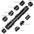 Miniatyrbillede 3 af 5: Kompakt Skalerbar Monokulær Zoom 10-30x25mm Lommeformat Mini HD Monokulært Teleskop til Vandring/Camping/Koncert/Rejse (Sort)