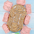 Miniatyrbild 5 av 5: 8 st/set Kreativ Lätt att Ta Ur Kakform PP Bedårande Kattform Chokladform för Hemmet-ZZY