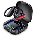 Pikkukuva 1 / 5: Langattomat nappikuulokkeet, Bluetooth 5.1 urheilukuulokkeet, 10 tuntia soittoaikaa yhdellä latauksella, langattomat kuulokkeet 6D stereo Hi-fi ääni, melunvaimennus (punainen)