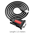 Miniatyrbild 2 av 5: USB till RS232, 9-pin USB-kabelkonverterare för routrar Windows 10/8/7 A